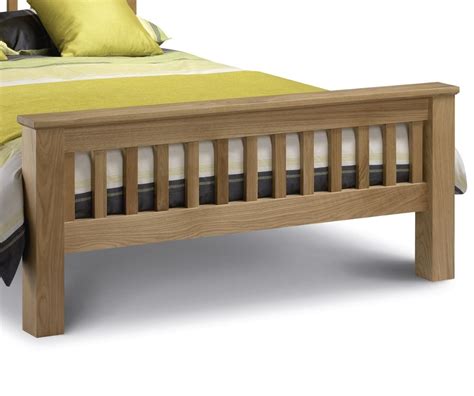 Amsterdam High Foot End Solid Oak Wooden Bed Frame 5ft King Size