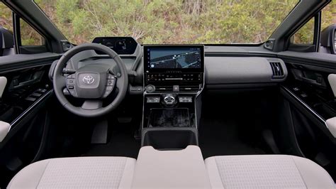 2023 Toyota Bz4x Battery Electric Suv Interior Design In White