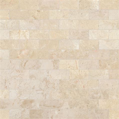 Satori Marfil Polished 10 In X 12 In Polished Natural Stone Marble Brick Subway Wall Tile 083