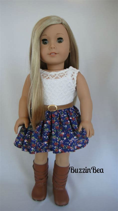 Roses And Ruffles Dress American Girl Doll Clothes Doll Clothes American Girl Girl Doll