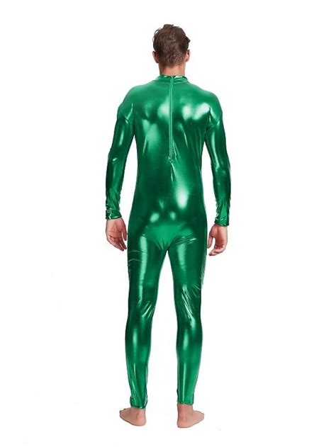 Zentai Suits Cosplay Costume Adults Spandex Latex Cosplay Costumes Sex Men S Solid Colored