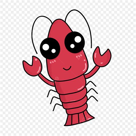 Cute Crayfish Clipart Hd Png Cute Cartoon Illustration Crayfish