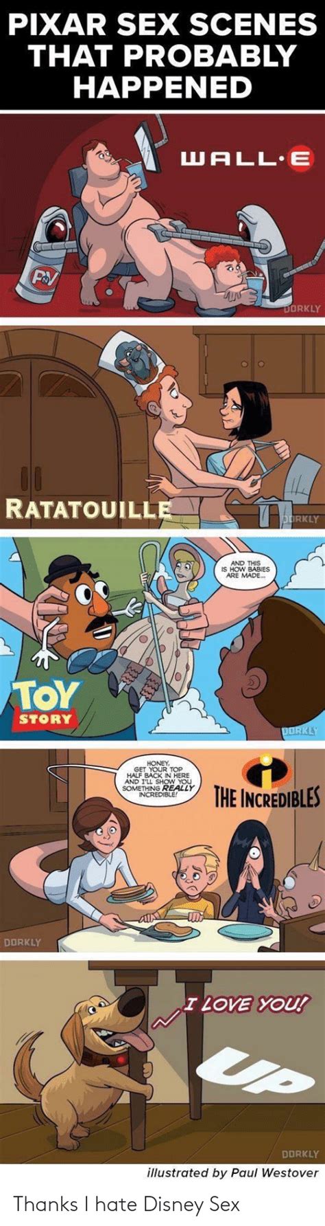 Pixar Sex Scenes That Probably Happened Wall E Dorkly Ratatouille