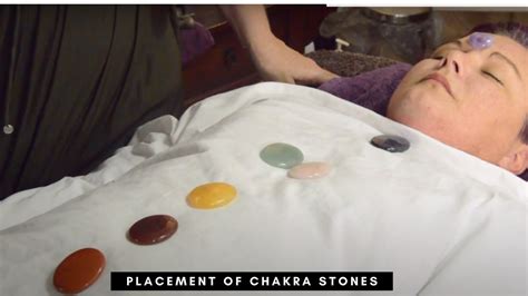 How To Do The Placement Of Chakra Stones Youtube