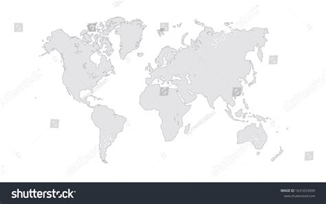 60332 World Map Outline Grey Images Stock Photos And Vectors Shutterstock