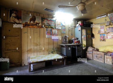 Interior Of Old Village House Gujarat India Stock Photo Alamy