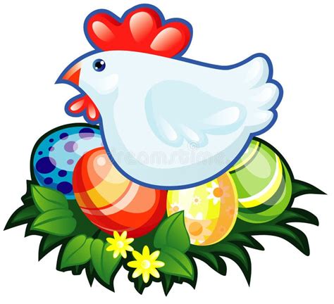 Hen Sitting Eggs Stock Illustrations 364 Hen Sitting Eggs Stock