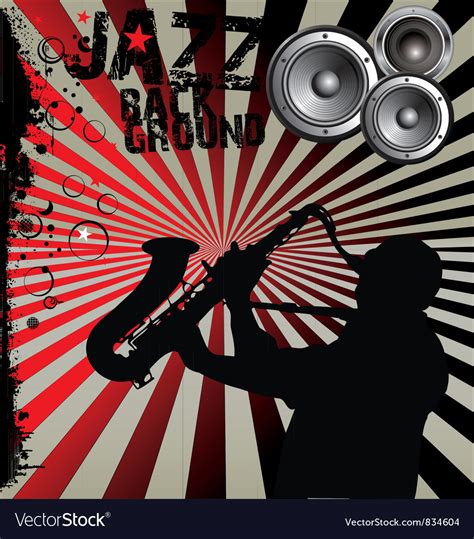 Jazz Music Background Royalty Free Vector Image