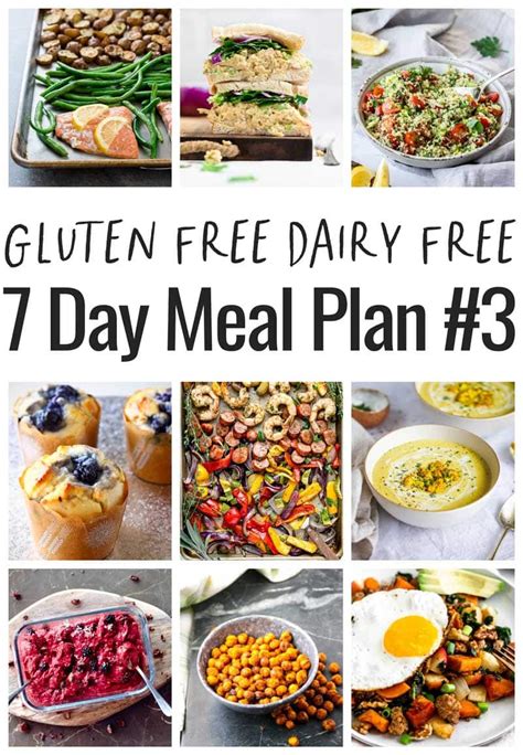 Gluten Free Dairy Free 1 Week Meal Plan 3 The Fit Cookie