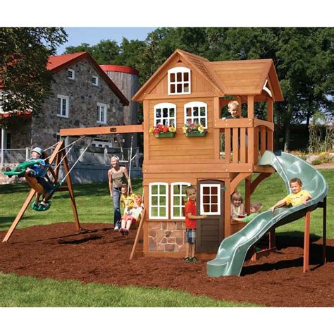While organizing a backyard playground you need to keep in mind the children's age and interest. Backyard Playground and Swing Sets Ideas: Backyard Play ...
