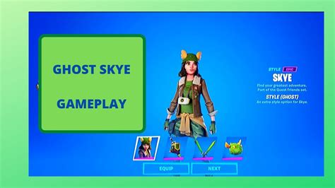 Ghost Skye Ollie Gameplayfortnite Battle Royale Youtube