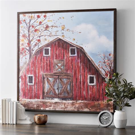 This Rustic Red Piece Brings A Pop Of Color Into Your Farmhouse