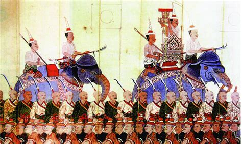 Bald Headed Japanese Mercenaries Carrying Japanese Swords Dressed In