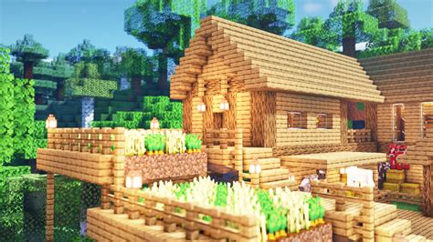 Minecraft How To Build A Large Oak Survival House Minecraft Map