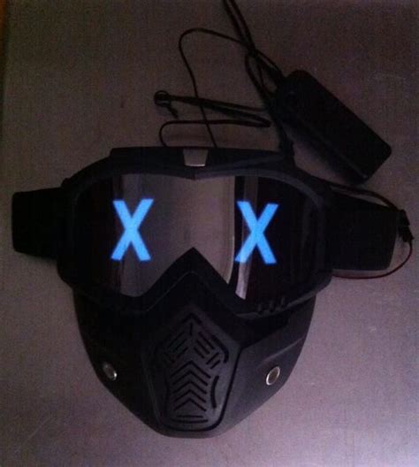 Wrench Mask Wrench Led Mask In 2021 Led Mask Cyberpunk Aesthetic Mask
