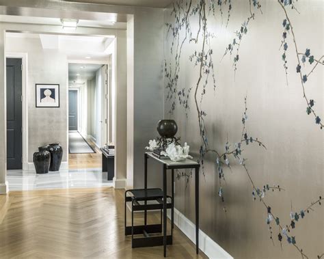 24 Wallpapered Foyers For A Gorgeous Home Entrance Foyer Wallpaper