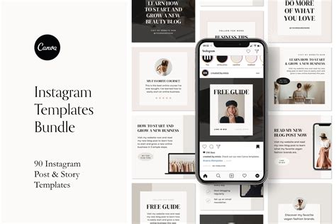 Instagram Templates Pack For Canva Social Media Templates ~ Creative