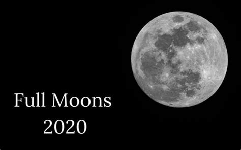 Full Moon Calendar 2020 13 Full Moons Fullmoonology