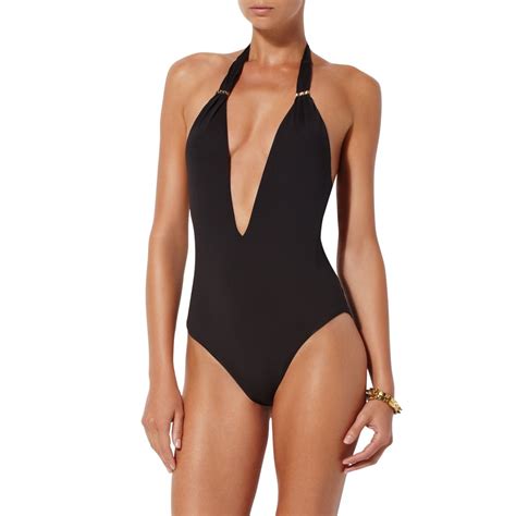 bcbgmaxazria clothing view all plunge neck one piece swimsuit one piece fashion swimsuits