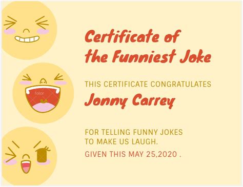 11 Funny Certificate Templates Free Certificate Templates In Word