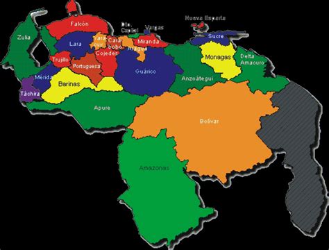 Mapa De Venezuela Ubicando Sus Estados Y Capitales Imagui
