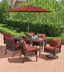 Even when they're not being used, adirondack chairs spread. Living Accents 7 pc. Aspen Dining Set Rust - Ace Hardware ...