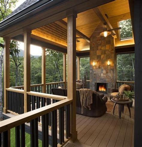 Covered Deck With Fireplace Beautiful And Totally Necessary Dream