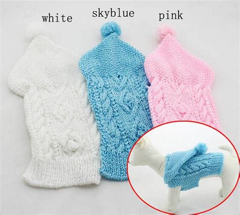 2015 New Pet Dog Cat Fashion Sweaters With Hat Doggy Autumn Winter