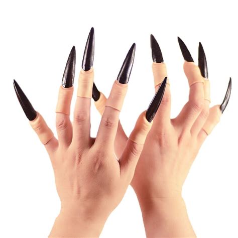 Nail Claws False Nail Arrow Claw Rings Cosplay Nail Finger Tips Party Halloween Prop Talon Claw
