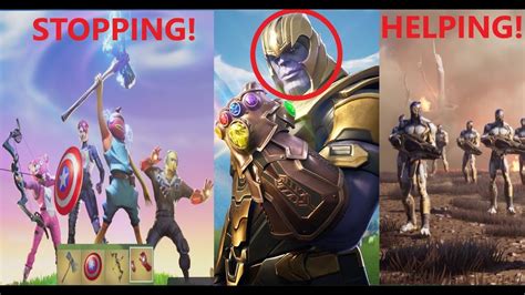 Thanos Helping Thanos Stopping Thanos Fortnite Youtube