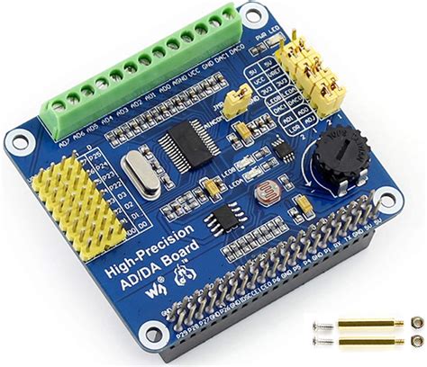 High Precision AD DA Expansion Board For Raspberry Pi 4B 3B 3B 2B Zero