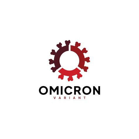 Omicron Variant Icon Logo Vector 5490942 Vector Art At Vecteezy