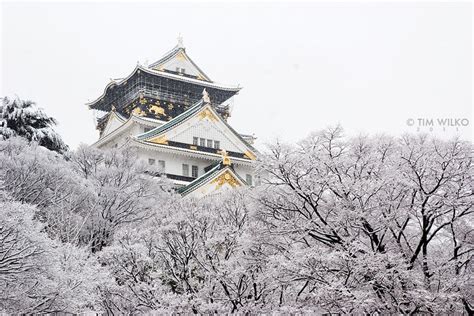 Osaka Castle In The Snow By Tim Wilko On Deviantart