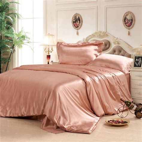 You'll receive email and feed alerts when new items arrive. Dusty Rose Silk Duvet Cover Bedding Set (5pcs) - Silky ...