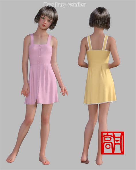 dForce Summer Dress 1 for Genesis 8 Female DAZ3D下载站