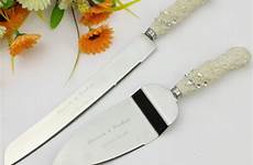 serving wedding sets cake elegant personalized set resin knife stainless steel jjshouse favors gateau mariage handle