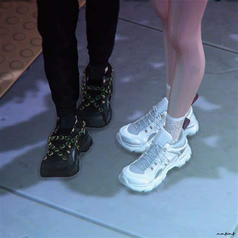 Mmsims Flashtrek Sneakers And Crystal Strap Set Mmsims Sims 4 Cc