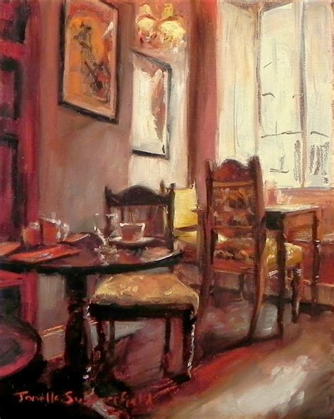 Jonelle Summerfield Oil Paintings Cozy Cafe