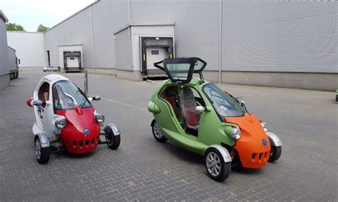 Three Wheeled Two Person All Electric Urban Vehicle