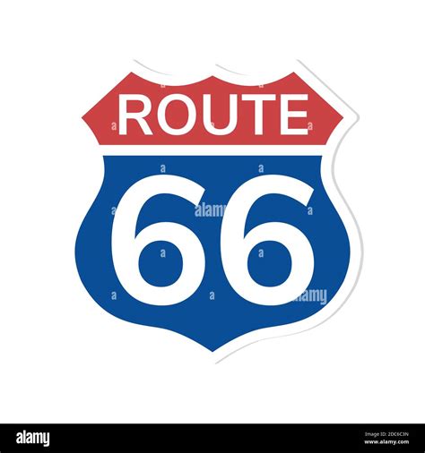 Route 66 Logo Vector Stock Vector Images Alamy