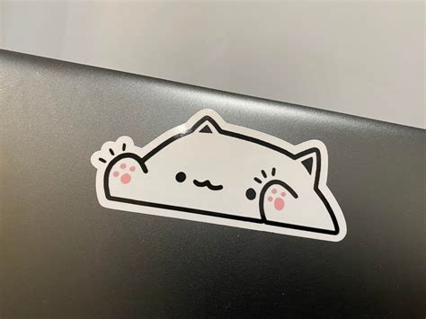 Bongo Cat Decal Sticker Label Etsy