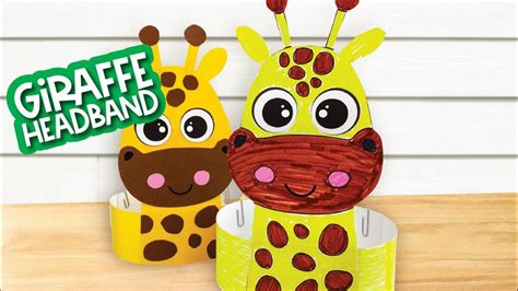 Giraffe Headband Craft For Kids Youtube