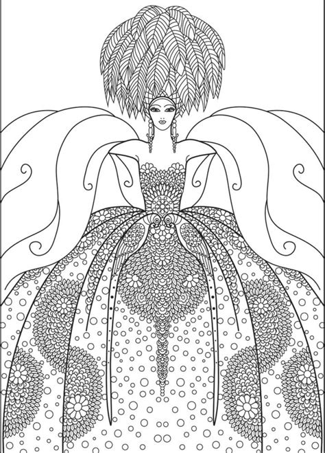 Coloring Book For Adults Fashion 181 Svg File For Cricut