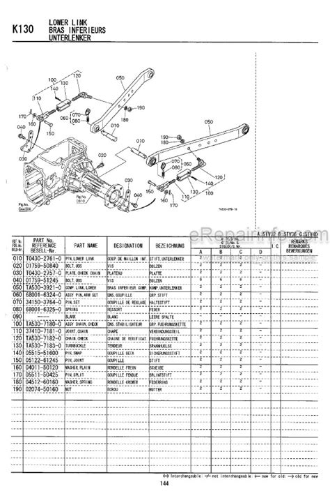 Kubota Stv32 Stv36 Stv40 Illustrated Parts List Tractor 97898 23010
