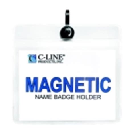 Times Up 4 X 3 In Horizontal Magnetic Name Badge Kit With Laser Inkjet