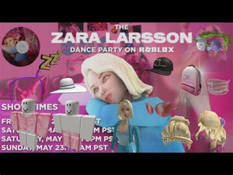 Zara Larsson Event Free Items And Badges Roblox PASTEL FAN YouTube