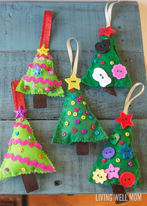 Christmas Crafts For Kids Felt Diy Stocking Sewing Kits Ornament Kids