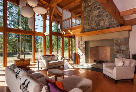 Revelstokes Jacob Residence Timber Frame Lodge A Stunning Example Of