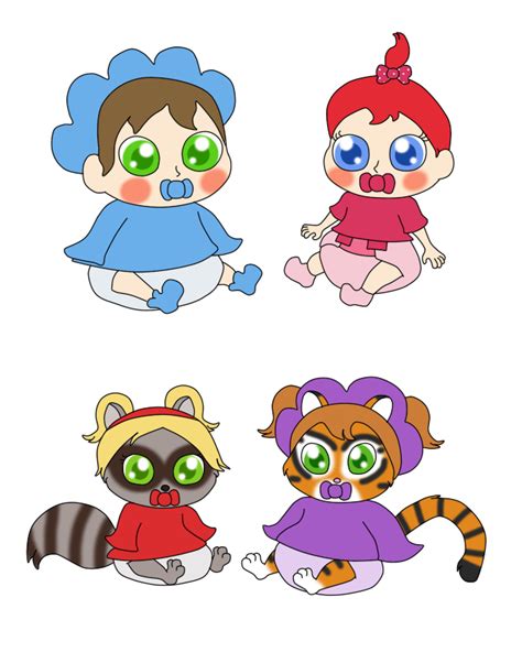 4 Of My Ocs As Babies By Age Tf Control On Deviantart