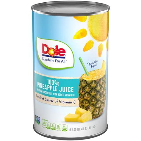 Dole 100 Pineapple Juice Hy Vee Aisles Online Grocery Shopping